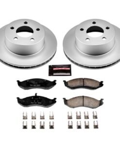 Power Stop 90-99 Jeep Cherokee Front Z17 Evolution Geomet Coated Brake Kit