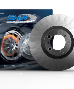 SHW 17-20 Porsche Panamera4 3.0L w/18in Wheel/Black Caliper Right Rear Smooth MB Brake Rotor