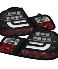 Spyder BMW E46 00-03 2Dr Coupe Light Bar LED Tail Lights Blk ALT-YD-BE4600-LBLED-BK