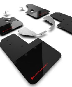 Rally Armor 21-22 Ford Bronco (Steel Bmpr + RR - NO Rptr/Sprt) Blk Mud Flap w/Red Logo