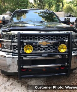 Go Rhino 15-19 Chevrolet Silv 2500HD/3500HD 3000 Series StepGuard - Black (Center Grille Guard Only)