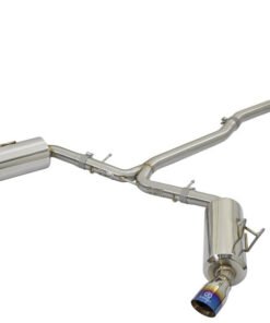 aFe POWER Takeda 16-17 Honda Civic I4-1.5L (t) 2.5-2.25in 304 SS CB Dual-Exit Exhaust Blue Tips