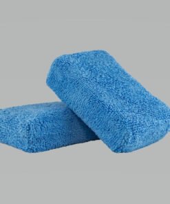Chemical Guys Premium Grade Microfiber Applicators - 2in x 4in x 6in - Blue - 2 Pack - Case of 24