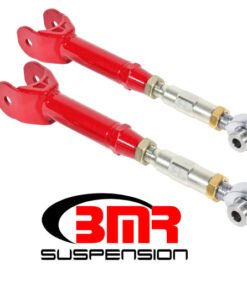 BMR 16-17 6th Gen Camaro Lower Trailing Arms w/ On-Car Adj. Rod Ends - Red