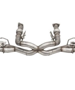 Corsa 20-22 Corvette C8 3in Valved Cat-Back 4.5in Blk Quad Tips - Fits Factory NPP Exhaust w/ AFM