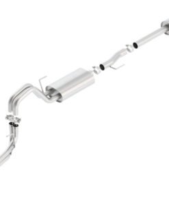 Borla 15-17 Ford F-150 2.7/3.5L V6 / 5.0 V8 2/4WD Black Chrome Angle-Cut Side Exit Catback Exhaust