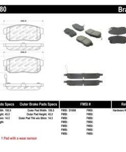 StopTech Performance 04-07 RX-8 Rear Pads