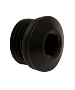 DeatschWerks 6AN ORB Male Plug Low Profile Internal Allen/Hex (Incl O-Ring) - Anodized Matte Black
