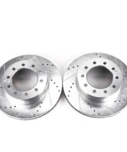 Power Stop 05-16 Ford F-450 Super Duty Front Evolution Drilled & Slotted Rotors - Pair