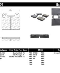 StopTech Performance 75-95 Alfa Romeo 2000 Spider/Graduate/Veloce Front Brake Pads