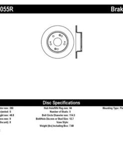 StopTech 04-08 Acura TSX / 03-07 Honda Accord SportStop Slotted & Drilled Right Rear Rotor