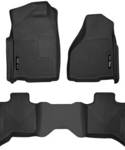 Husky Liners 10-18 Dodge Ram 1500 Quad Cab X-Act Contour Front & Second Seat Floor Liners - Black