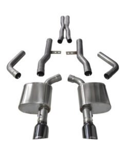 Corsa 15-16 Dodge Charger SRT/Scat Pack/R/T 6.4L Black Xtreme Cat-Back Exhaust