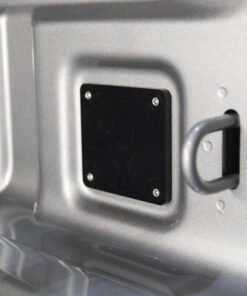 BuiltRight Industries 2020 Jeep Gladiator Bed Plug Plate Cover (Alum) - Black
