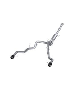 MBRP 22-23 Ford F150 T304 5in OD Carbon Fiber Tip Dual Rear Exit 3in Cat Back Exhaust