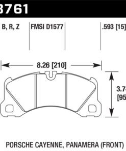 Hawk 10-13 Porsche Panamera / 15-17 Porsche Macan Turbo HPS 5.0 Front Brake Pads