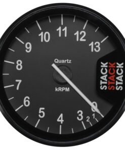 Autometer Stack Clubman Tachometer 80mm 0-3-13K RPM - Black