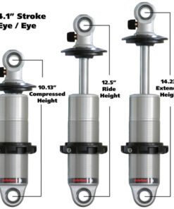 Ridetech HQ Series CoilOver Shock 4.1in Travel 2.5in Coil Eye/Eye Mounting 10.125inx14.225in