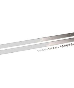 Kentrol 76-86 Jeep CJ7 Rocker Guards Pair - Polished Silver