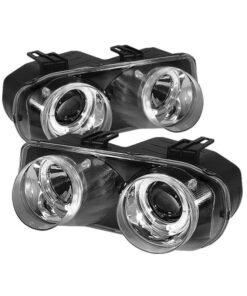 Spyder Acura Integra 94-97 Projector Headlights LED Halo -Chrome High H1 Low 9006 PRO-YD-AI94-HL-C