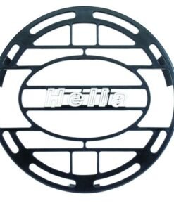 Hella Stone Shield Round Plastic Black Hella Logo Light Cover