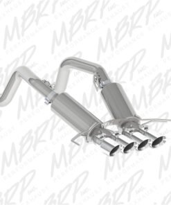 MBRP 14-19 Chevy Corvette V8 6.2L 3in T304 Dual Cat Back w/ 4in Quad Dual Wall Tips