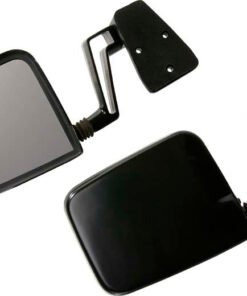 Kentrol 88-06 Jeep Wrangler YJ/TJ Mirror Kit Pair - Powdercoat Black