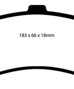 EBC 02 Cadillac Escalade 5.3 (PBR rear caliper) Greenstuff Rear Brake Pads