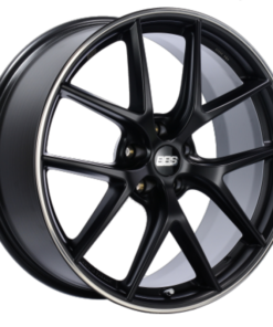 BBS CI-R 19x9 5x112 ET42 Satin Black Polished Rim Protector Wheel -82mm PFS/Clip Required