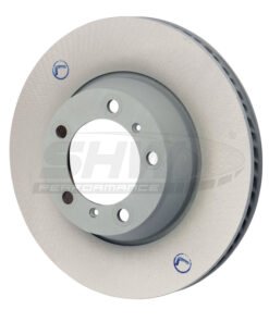 SHW 17-20 Porsche Panamera 4 3.0L w/Code 1KF/18in Wheel/Blk Caliper Left Rear Smooth MB Brake Rotor