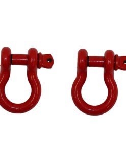 Fishbone Offroad D Ring 3/4In Red 2 Piece Set