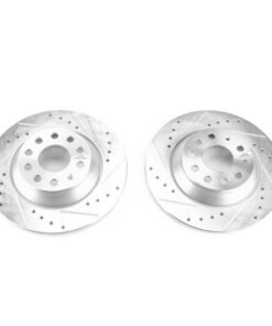 Power Stop 15-16 Audi A3 Rear Evolution Drilled & Slotted Rotors - Pair