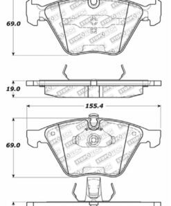 StopTech Street Touring 07-09 BMW E90/E92/E93 335i Coupe/Sedan Front Brake Pads D918