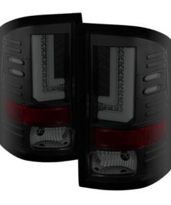 Spyder GMC Sierra 14-16 LED Tail Lights Black Smoke ALT-YD-GS14-LBLED-BSM