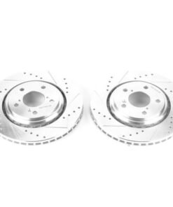 Power Stop 17-19 Acura MDX Front Evolution Drilled & Slotted Rotors - Pair