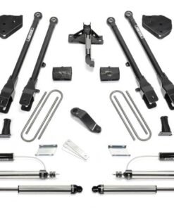Fabtech 17-20 Ford F250/350 4WD Diesel 6in 4 Link System w/DL 2.25 Resi Shocks & Rear DL Shocks