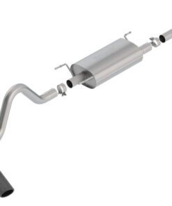Borla 16-18 Toyota Tacoma 3.5L AT 4DR CC Short Bed S-Type SS Catback Exhaust - Black Chrome Tip