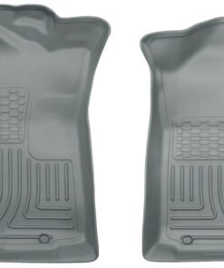 Husky Liners 05-15 Toyota Tacoma Crew/Extended/Standard Cab WeatherBeater Front Grey Floor Liners