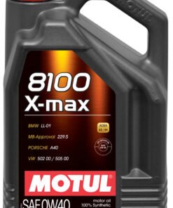 Motul 5L Synthetic Engine Oil 8100 0W40 X-MAX - Porsche A40 - Case of 4