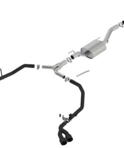 Borla 2020 Jeep Gladiator JT 3.6L V6 AT/MT AWD 2.75-2in Touring Catback Ceramic Blk Tailpipe & Tips