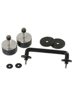 Kentrol 97-14 Jeep Wrangler TJ/JK Windshield Tie Down Kit - Powdercoat Black