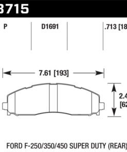 Hawk 2015 Ford F-250/350/450 Super Duty Rear Brake Pads