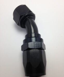 Fragola -12AN x 30 Degree Pro-Flow Hose End - Black