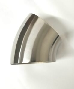 Ticon Industries 3.0in Diameter 45 Degree 1D/3in CLR 1.2mm /.047in Wall Thickness Titanium Elbow