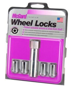 McGard Wheel Lock Nut Set - 4pk. (Tuner / Cone Seat) M12X1.5 / 13/16 Hex / 1.24in. Length - Chrome