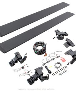 Go Rhino 07-13 Chevrolet Silverado 1500 & 25/3500HD ECab 4dr E-BOARD E1 Running Board Kit - Tex. Blk