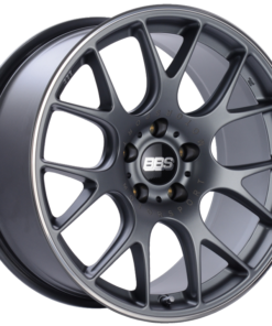 BBS CH-R 19x9.5 5x120 ET35 Satin Titanium Polished Rim Protector Wheel -82mm PFS/Clip Required