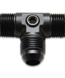 Vibrant -8AN to -8AN Male Tee Adapter Fitting with 1/8in NPT Port