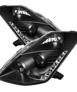 Spyder Nissan 350Z 06-08 Projector Headlights Xenon/HID Model- DRL Blk PRO-YD-N350Z06-HID-DRL-BK
