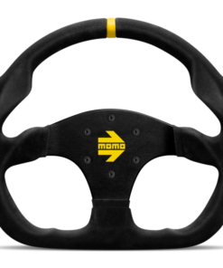 Momo MOD30 Steering Wheel 320 mm -  Black Suede/Black Spokes/1 Stripe